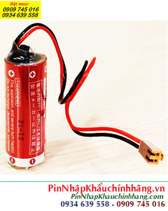 Maxell ER18/50 (zắc nâu PLC), Pin nuôi nguồn Maxell ER18/50 lithium 3.6v 3650mAh, Xuất xứ Nhật